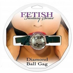 Diamond Ball Gag Clear