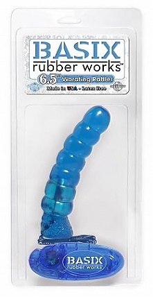 Basix Blue 6.5" Vibrating Rattler