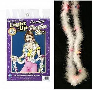 Light Up Pecker Feather Boa