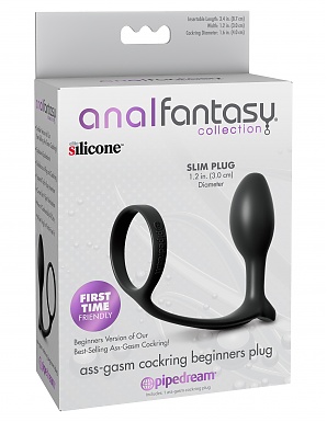 Anal Fantasy Collection Ass-Gasm Cock Ring Beginners Plug