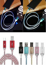 3' Led Charger For Iphone Various Colors (186817)