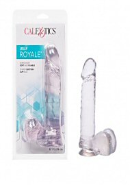 Jelly Royale Dong With Suction Cup 6 Inch Clear (186839)